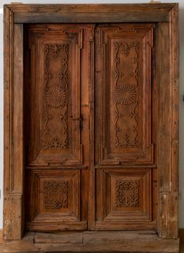 Vhodna vrata, 90. leta 19. st., les.